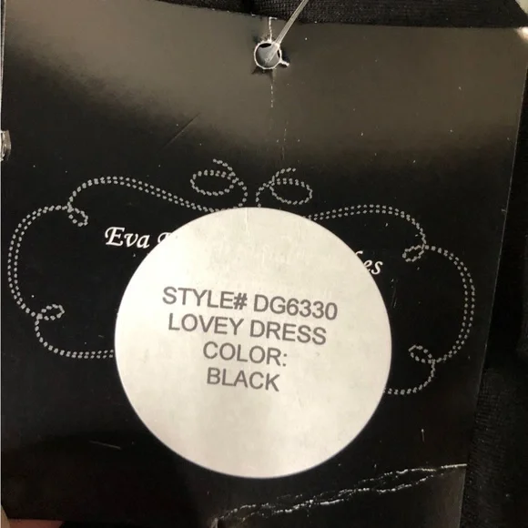 NWT - EVA FRANCO Black Lovey Dress Off the Shoulder Fit & Flare Tulle Size 12 - Picture 8 of 11